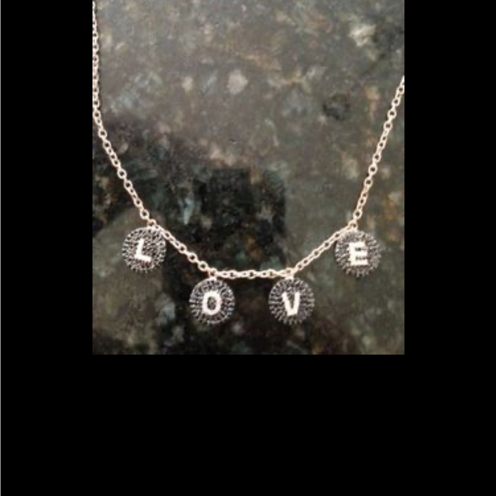 Bettina Javaheri black diamond rose gold love necklace RARE - Picture 15 of 16